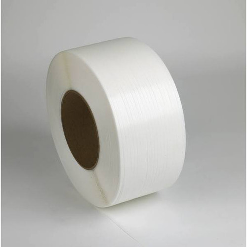 Pac Strapping Products 1/2"Wx9,900 Long Mach-Grade Pp 325# 8x8 Wht Pallet Of 24