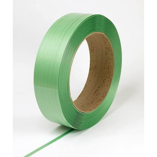 Pac Strapping Products 1/2"Wx0.020" Thkx7k LG Poly 600# 16x6 Dy Grn Pallet Of 28