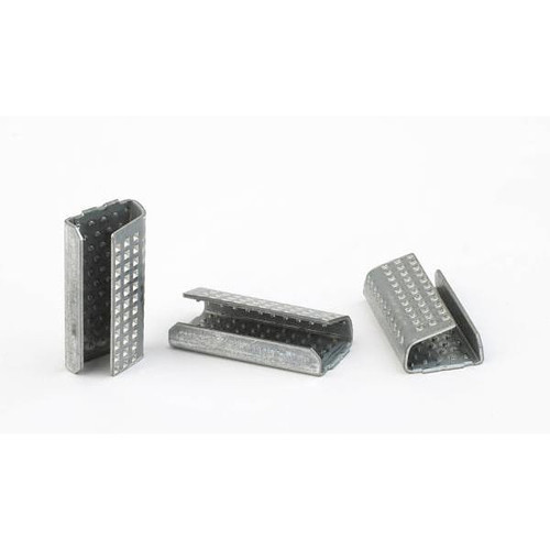 Pac Strapping Products 1/2"W Metal Seals For Polyester Strapping Case Of 1000