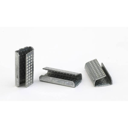 Pac Strapping Products 5/8"W Metal Seals For Polyester Strapping Case Of 1000