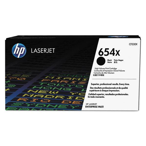 HP 654x, (Cf330x) High-Yield Black Original Laserjet Toner Cartridge