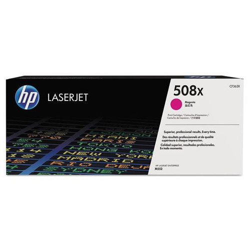 HP 508x, (Cf363x) High-Yield Magenta Original Laserjet Toner Cartridge