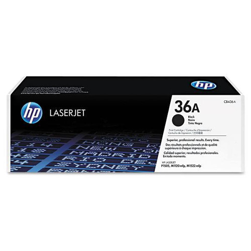 HP 36a Black Original Laserjet Toner Cartridge