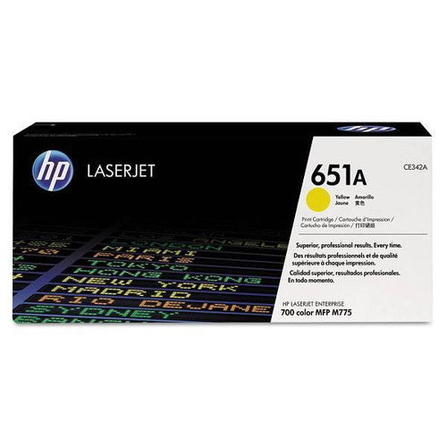 HP 651a, (Ce342a) Yellow Original Laserjet Toner Cartridge