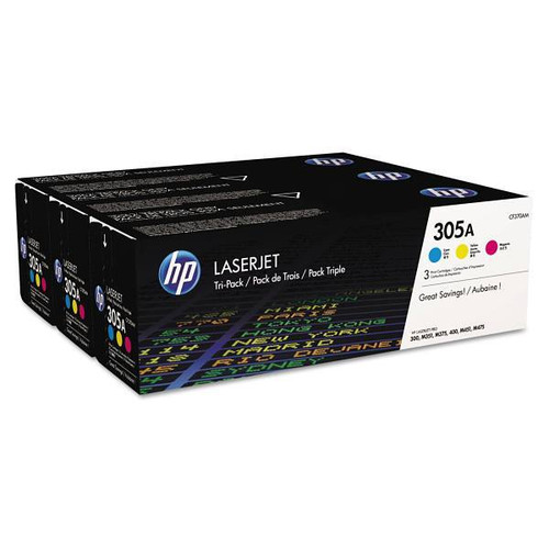 HP 305a Cf370a-M Cyan/Magenta/Yellow Original Laserjet Toner Cartridges Package Of 3