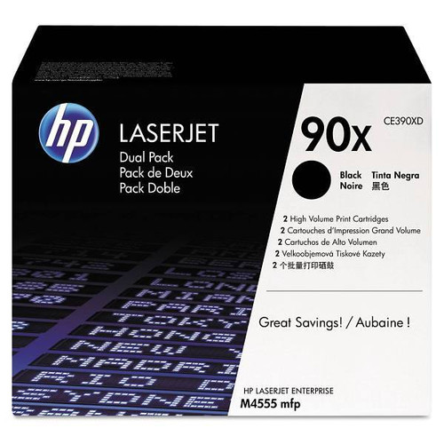 HP 90x High-Yield Black Original Laserjet Toner Cartridges Package Of 2