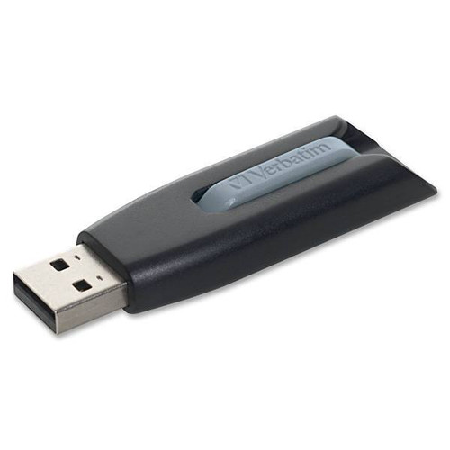 Verbatim 64gb USB 3.2 Storage Flash Drive Built N Microban Protection Gen 1 Gray