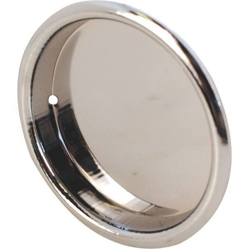 Prime-Line Wardrobe Door Flush Finger Pull, Chrome, 2-1/8"