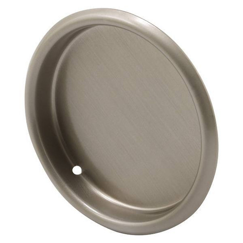 Prime-Line Wardrobe Door Flush Finger Pull, Satin Nickel, 2-1/8"