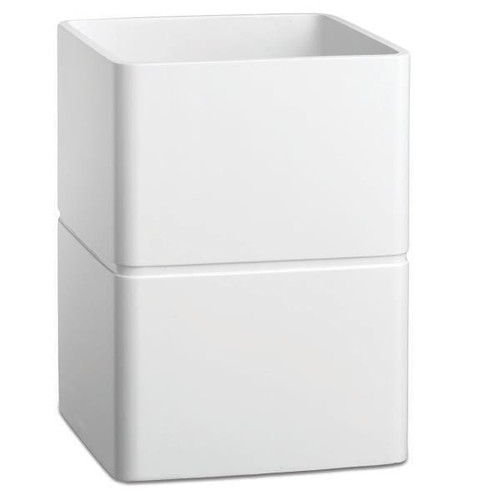 Erwyn Malibu White Wastebasket Hampton Case Of 3