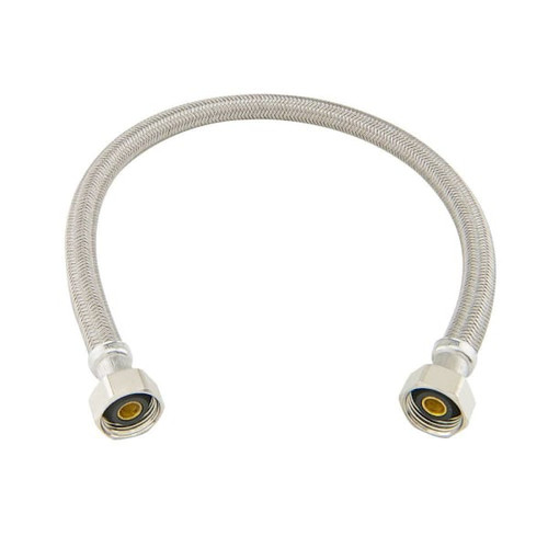 Brasscraft Braided Polymer Faucet Connector, 1/2" FIP X 1/2" FIP X 20" Length