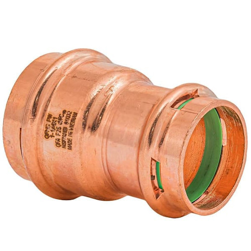 Quickfitting Surepress 1-1/4" Press X 1" Press Copper Reducing Coupling