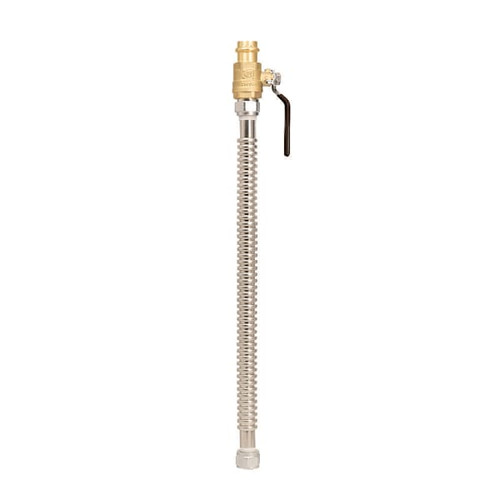 Quickfitting Surepress 3/4" Press Valve Xfip X 18" Steel Water Heater Connector
