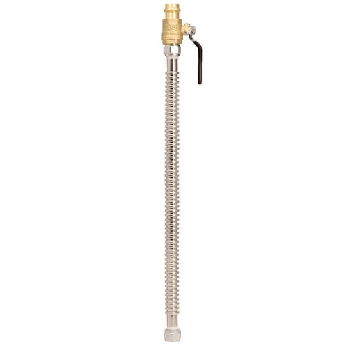 Quickfitting Surepress 3/4" Press Valve Xfip X 24" Steel Water Heater Connector