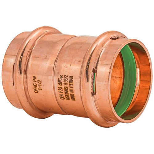 Quickfitting Surepress 1-1/2" Press X 1-1/2" Press Copper Coupling With Stop