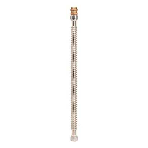 Quickfitting Surepress 3/4" Press X 3/4" FIP X 24" Steel Water Heater Connector