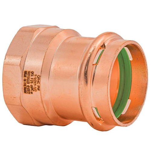 Quickfitting Surepress 1-1/2" Press X 1-1/2" FNPT Copper Female Adapter