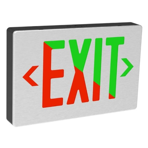 Halco Emergence LED Exit Sign Field Selectable Red/Grn Legend Single/Double Face