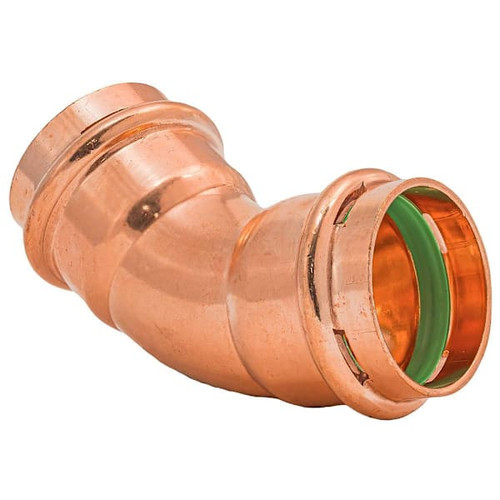 Quickfitting Surepress 1-1/2" Press X 1-1/2" Press Copper 45° Elbow Fitting
