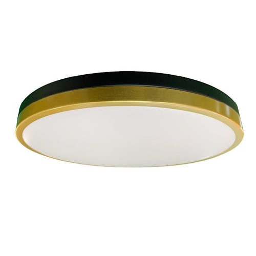 Halco 14" LED Flush Ring Ceiling Light, 5 CCT Selectable, 21 Watt, Black