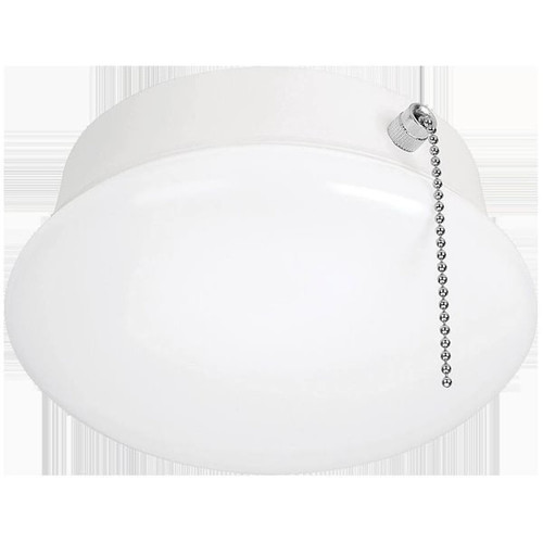 ETI 7" LED Spin Light With Pull Chain, Screws In Medium Base, 4000k, 11.5 Watts