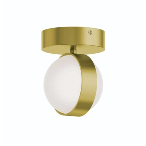 Afx Verona 5" LED Indoor Flush Mount, 27/30/35/40/50k, Light Antique Brass