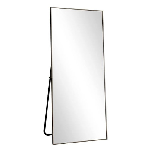 Easly 30" X 71" Rectangular Black Aluminum Alloy Framed Oversized Floor Mirror