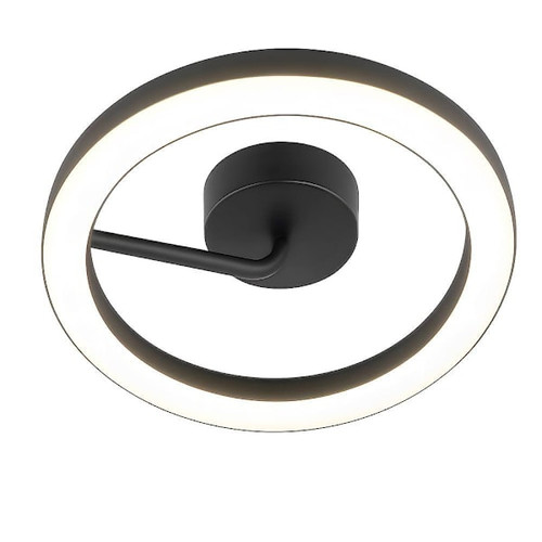 Afx One 18" LED Flush Mount Black 120-277v 27/30/35/40/50k