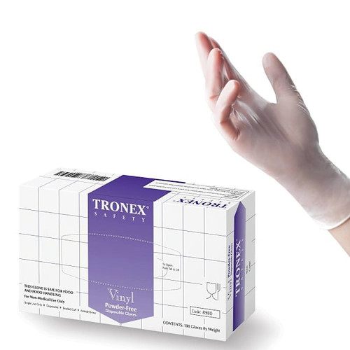 Tronex Natural Vinyl Pf Beaded Cuffs Large Package Of 100