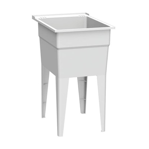 Rugged Tub 18"X24" White Freestanding Utility/Laundry Sink
