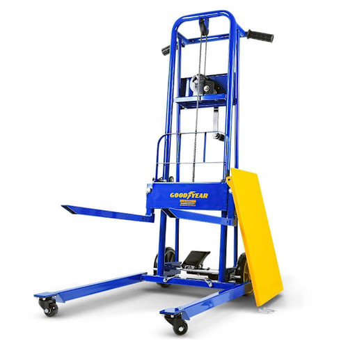 Goodyear 330 Lbs. 40" Max Lift Pallet Truck Alloy Steel W/8" Wheels Casters