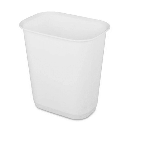 Sterilite 3 Gallon White Wastebasket