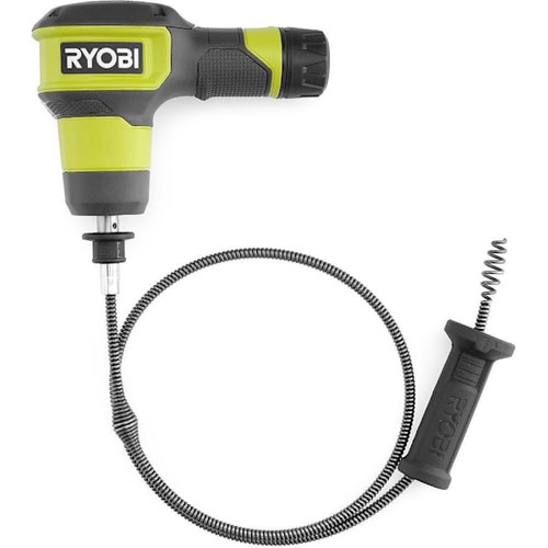 Ryobi USB Lithium 3' Drain Auger Kit With Lithium Battery And Charging Cable