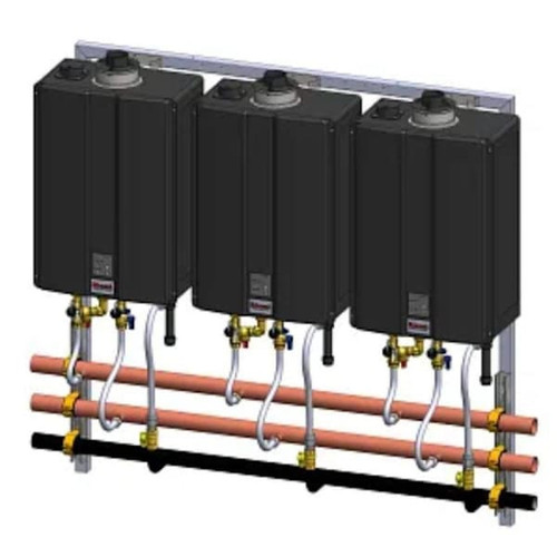 Rinnai Commercial Wall Hanging Rack Systems Trw For 3 Tankless Water Heaters