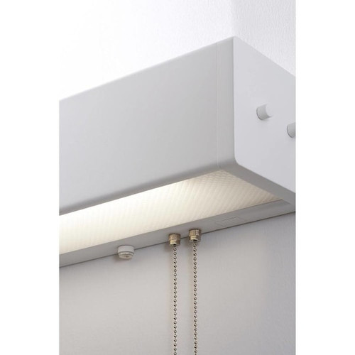 Afx Wadsworth 48 In. Tube-Ready Overbed Fixture White, 120v