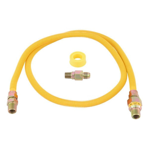 Eastman Yellow Coated 5 Gas Supply Line Connector Kit