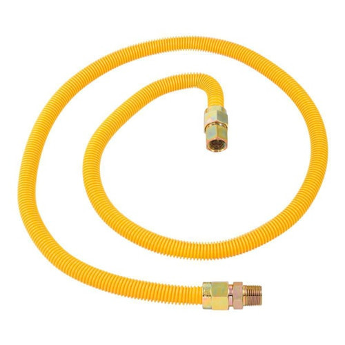 Eastman Yellow Coated Gas Supply Line 5/8"Od-1/2"Fip X 1/2"Mip X 60" Bag