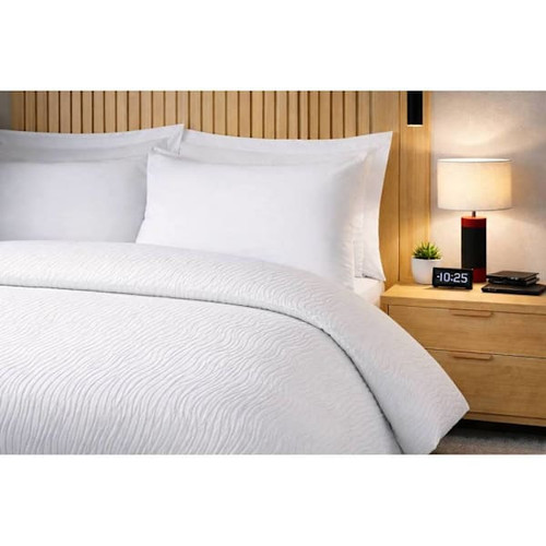Integra Fabrics Milton Full-Queen Weave Puff Jacquard Top Sheet Case Of 12