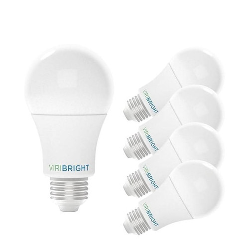 Viribright 9 Watt A19 LED Bulb, E26, Dimmable, Cec, 90 Cri, 4000k, Package Of 4