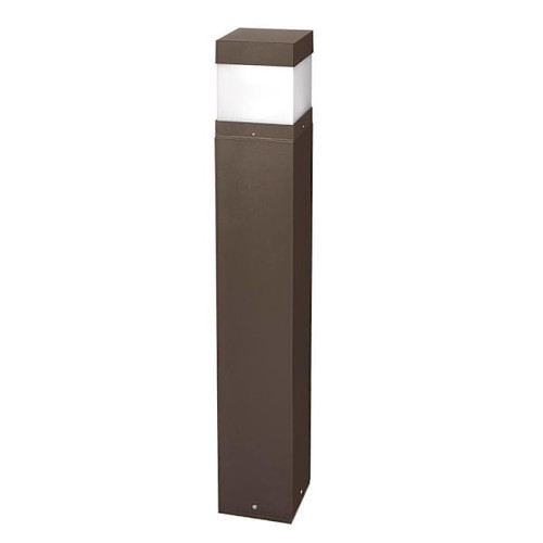 Current Lighting Exo LED Sling Square Bollard, 3000k/4000k/5000k, Dark Bronze