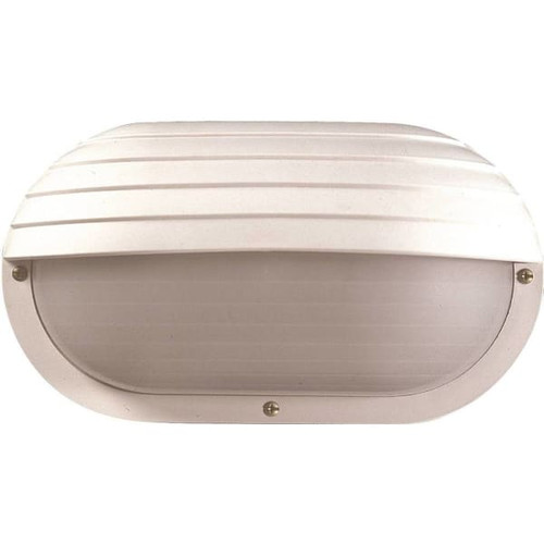 Liteco 4.25" X 10.5" Outdoor Wall Mount, E26, White With Frost Lens