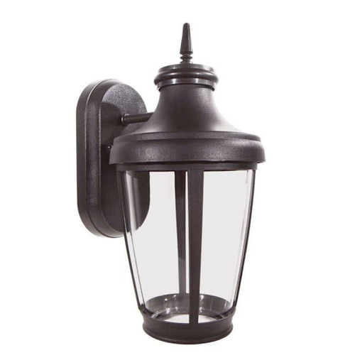 Liteco Outdoor Wall Mount Composite Fixture, E26 Socket, Bronze With Clear Lens