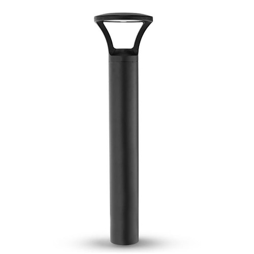 Liteco LED Outdoor Commercial Bollard, Selectable Lumen, Cct, And Watt, Black