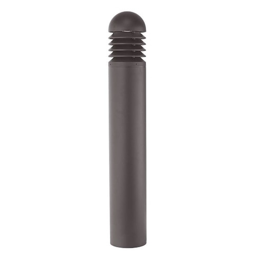 Liteco LED Outdoor Louver Bollard, Selectable Lumen, Cct, And Watt, Bronze