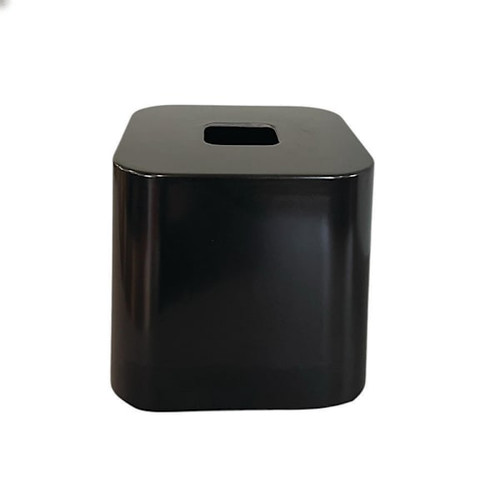 Fortis Melamine Boutique Tissue Box - Black - Newport Case Of 24