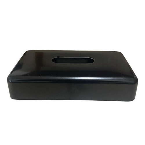 Fortis Melamine Rect Tissue Box - Black - Newport Case Of 24