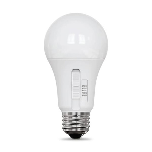 FEIT Electric 5 Watt A19 Led, E26 Base, Dimmable, Selectable Cct, Package Of 24