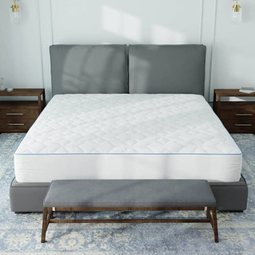 Purecare Cooling Quilted Fitted 5-Sided Queen Mattress Protector