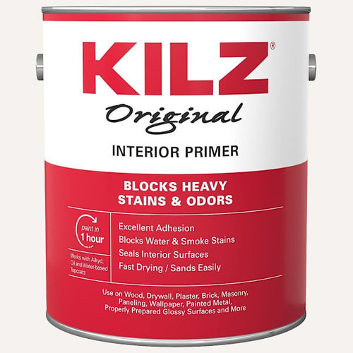Kilz 1 G White Oil-Based Interior Primer Sealer And Stain Blocker Package Of 4