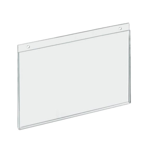 Omnimed Wall Mounted Horiz Small Acrylic Sign Holder 8.5" X 6.25" Package Of 5